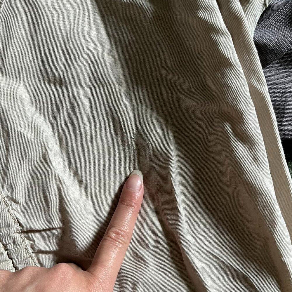 Cache Capri Cropped Cargo Pants Size 0 Light Crea… - image 8